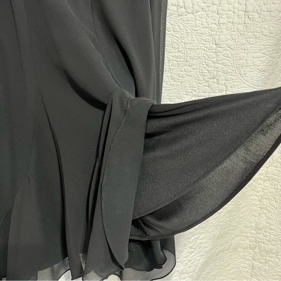 Bellissima Womens Black Maxi Sheer Lined Skirt, Size 14, #133 - Picture 3 of 11